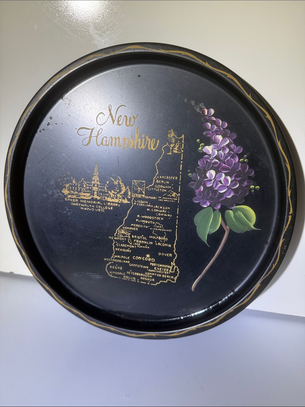 New Hampshire decorative tray